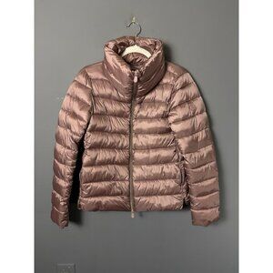 SAVE THE DUCK Womens Size 1/S Elsie Ultra Light Mockneck Puffer Jacket Pink